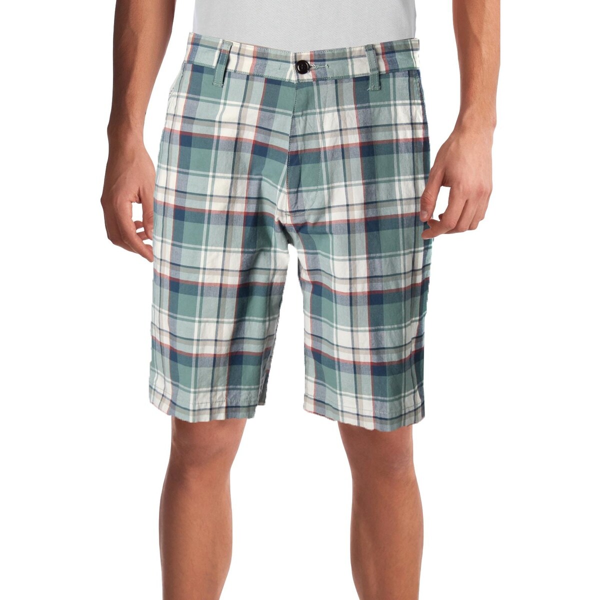 Shop Dockers Mens Casual Shorts Plaid Classic Fit Overstock