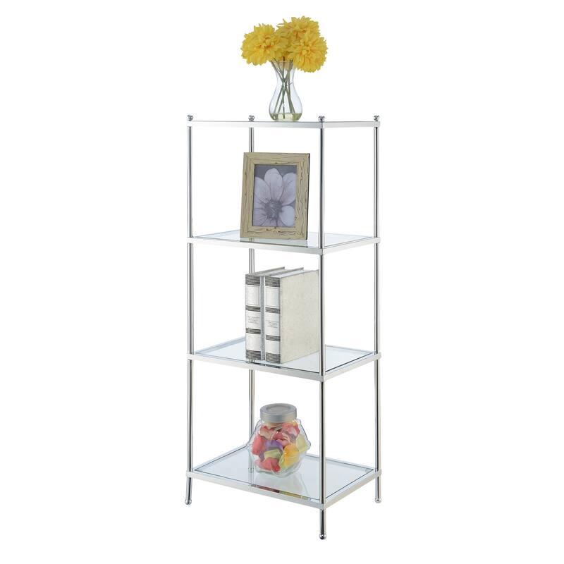 Convenience Concepts Royal Crest 4 Tier Glass Tower