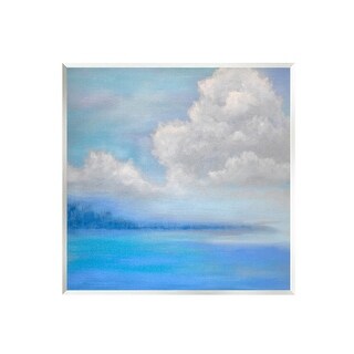 Stupell Vivid Blue Ocean Clouds Wall Plaque Art, Design by Catherine ...