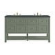 preview thumbnail 37 of 45, Breckenridge 60" Double Vanity, Smokey Celadon - 60D