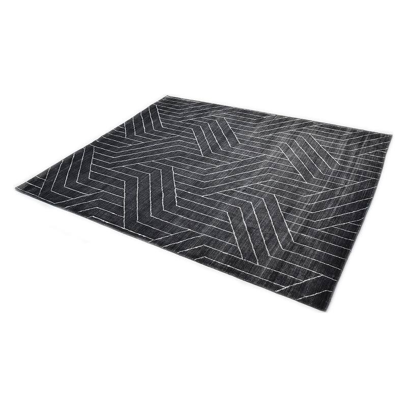 Overton Handmade Modern Contemporary Geometric Area Rug