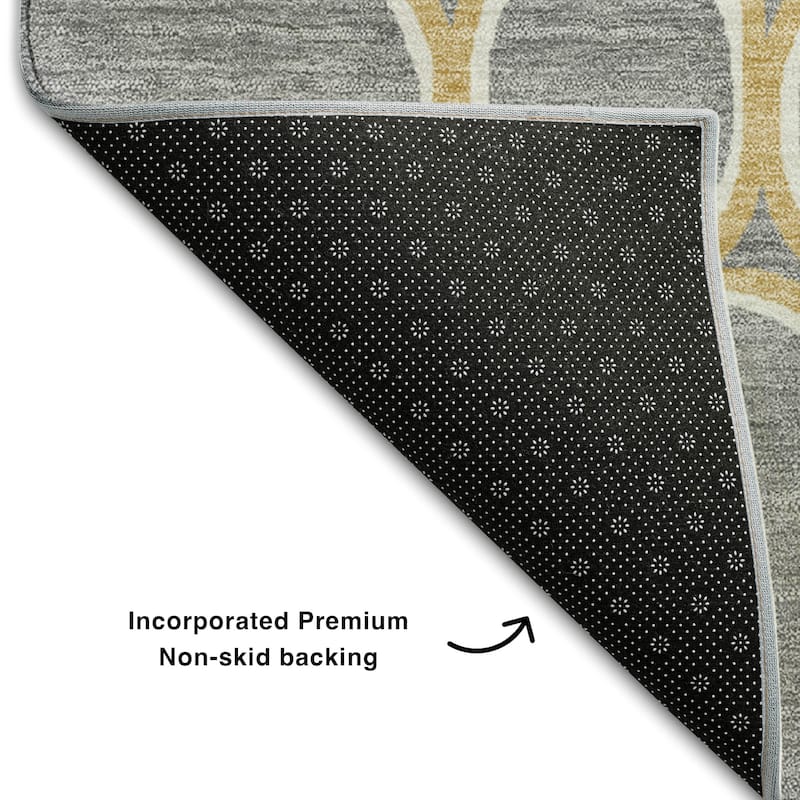 Premium Washable Super Soft Contemporary Bubble Mayfield Rug