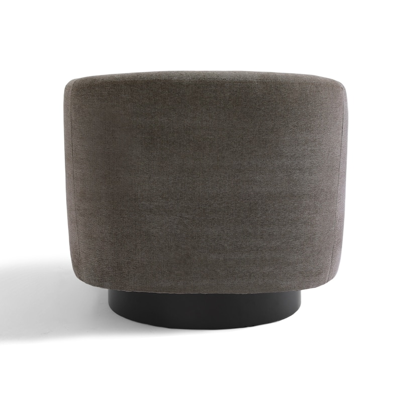 2 Set 360°Swivel Fabric Accent Chairs Barrel Armchairs