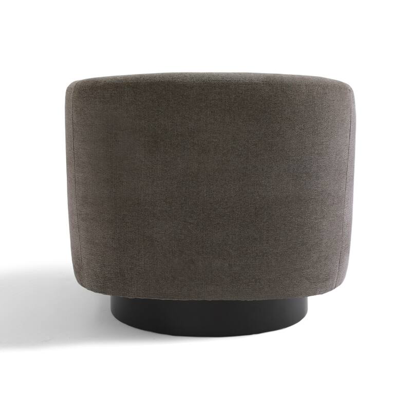Chenille Swivel Barrel Chairs Upholstered Accent Chairs For Living Room