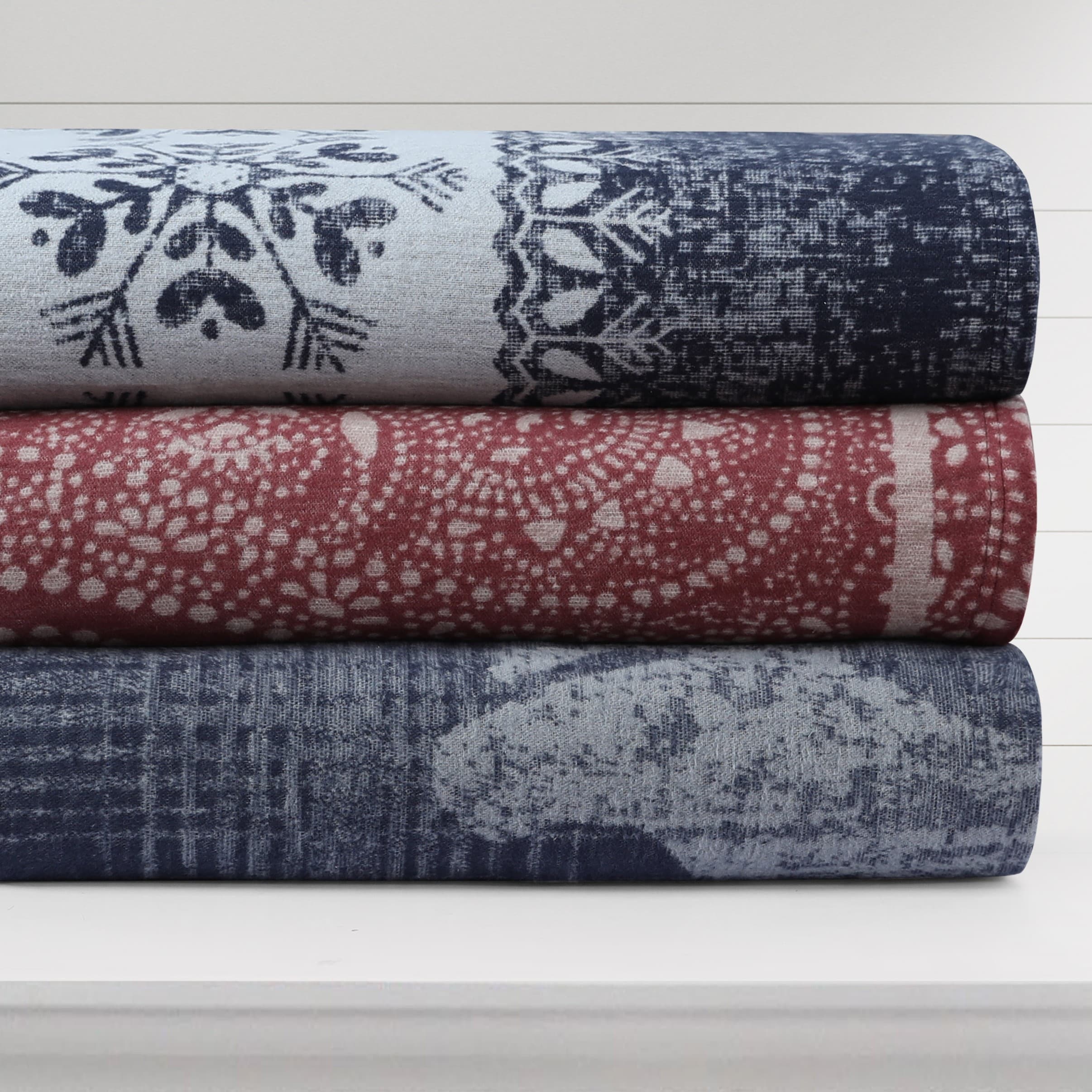 Tribeca Living German Yarn Dyed Organic Cotton Soft Cozy Throw Blanket-image