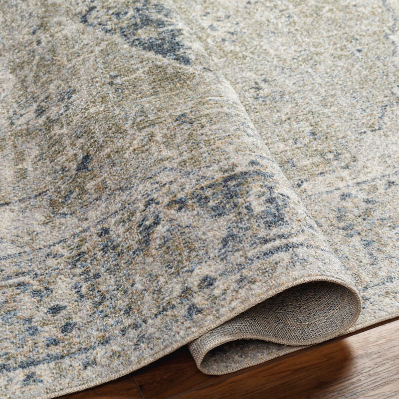 Livabliss Lillian Machine Washable Vintage Area Rug
