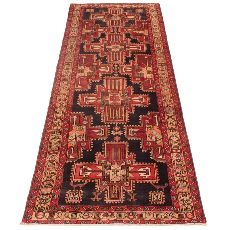 ECARPETGALLERY Hand-knotted Konya Anatolian Red Wool Rug - 3'8 x 11'0