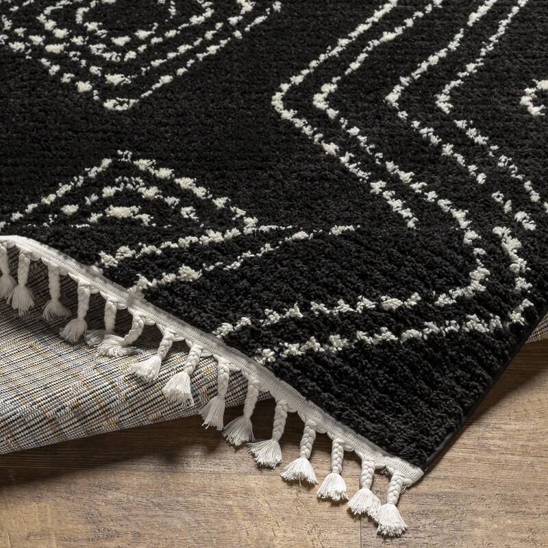 Livabliss Casual Casablanca Shag Tribal Area Rug