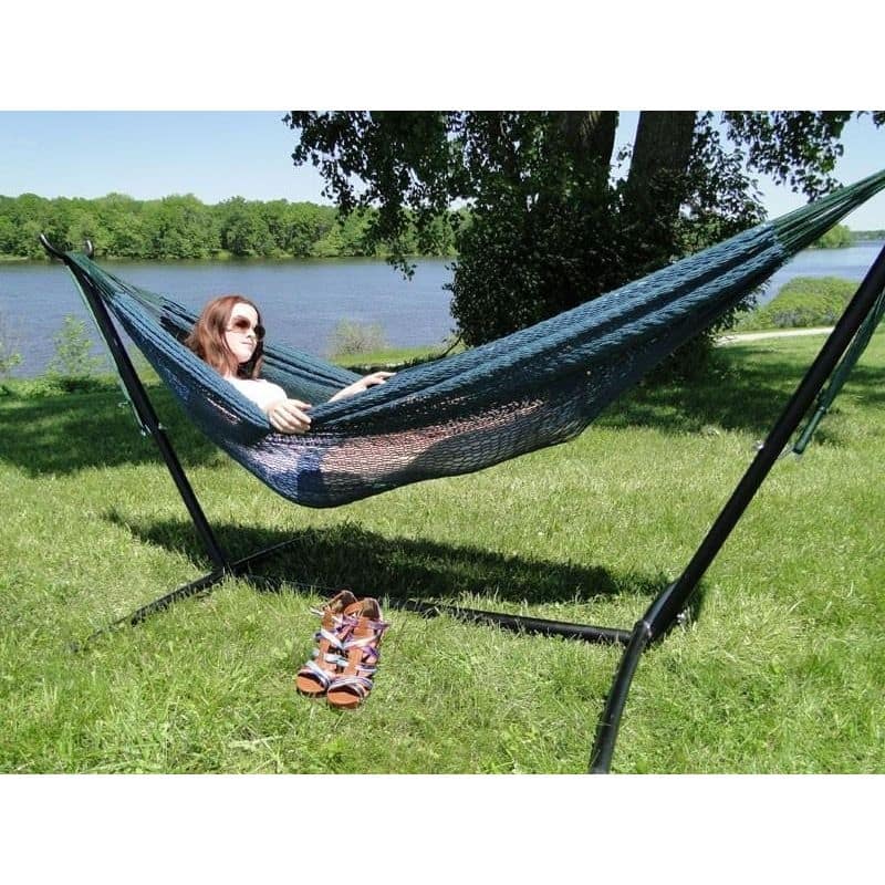 XL Thick Cord Mayan Hammock with Universal Stand