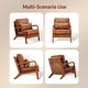 preview thumbnail 8 of 8, EROMMY Mid Century Modern Accent Chair, Upholstered Lounge Armchair with Solid Wood Frame and Cushion for Living Room