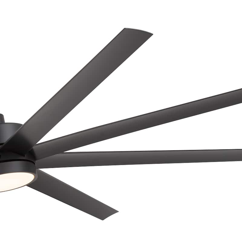 Large 84-inch Industrial LED Ceiling Fan with Light and Remote(8-Blade)