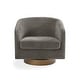 preview thumbnail 20 of 87, 31.1'' W Modern Barrel Swivel Accent Chair