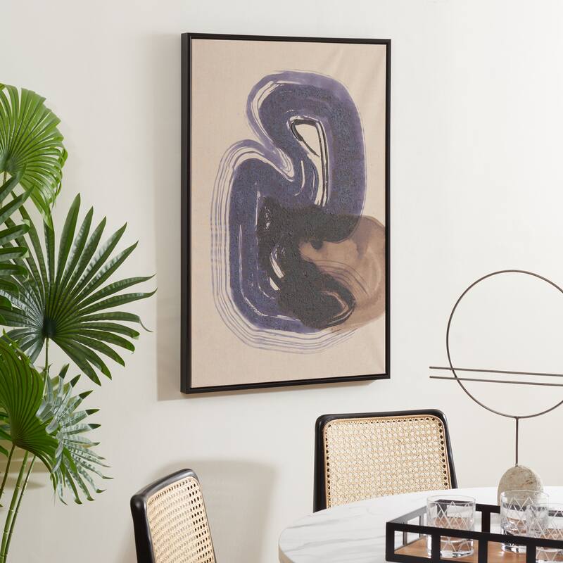 SAFAVIEH Pietrix Continuity Hand Painting, 24 x 36, Framed Wall Art - Multicolor - 24WX2DX36H - Silver