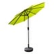preview thumbnail 49 of 69, Lopes 9-foot Patio Umbrella with Bronze Finish Base Weight Stand Included