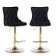 preview thumbnail 52 of 125, Velvet Upholstered Nailheads Tufted Swivel Bar Stools (Set of 6)