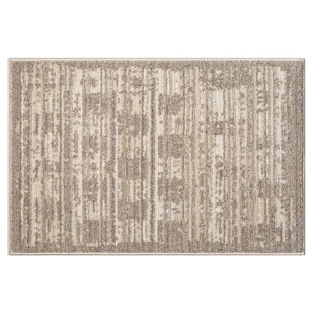 Terra by Obeetee Chelsea Boxes Neutral Rug - 2' x 3'