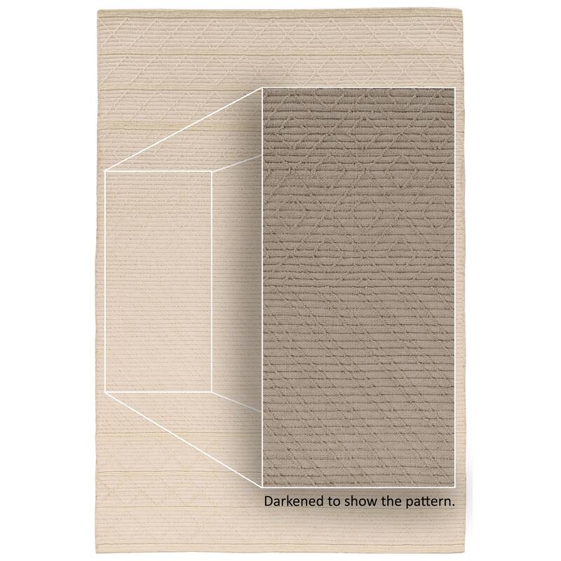 Admire Home Living Bellano Modern Cream Area Rug