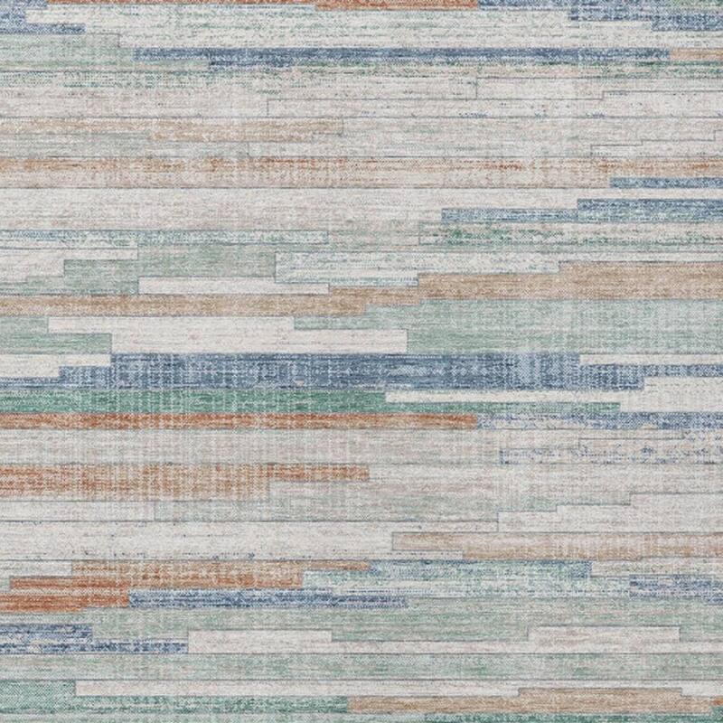 HomeRoots Striped Transitional Rectangle Outdoor Rug