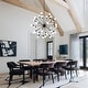 preview thumbnail 12 of 16, Sputnik Chandelier Mid Century Modern Brushed Nickel Chandeliers Industrial 24-Light Starburst Pendant Light