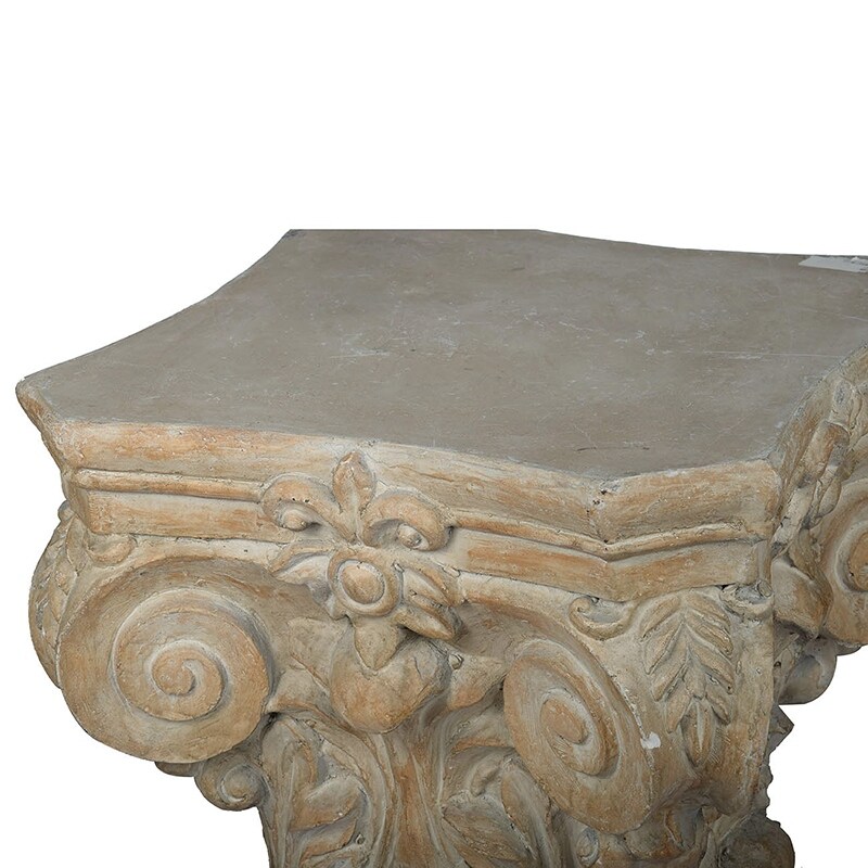 Shop A B Home Beige Ceramic Roman Column Decorative Pedestal
