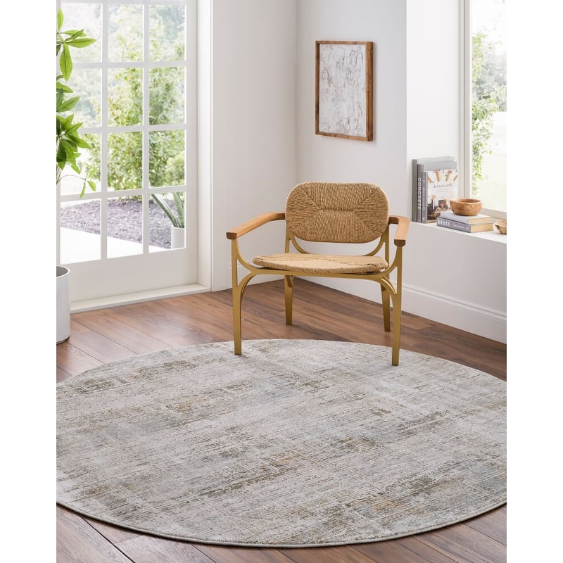Livabliss Brunswick Rustic Area Rug - 2'7" x 10' - Brown/Grey