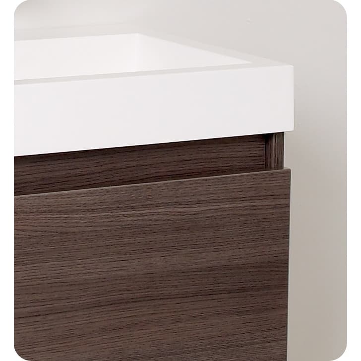 Fresca Nano 23-3/8" Wall Mounted / Floating MDF Vanity With