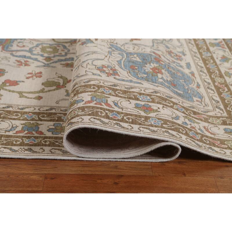 Floral Traditional Oushak Turkish Oriental Wool Area Rug Hand-knotted - 9'9" x 13'0"