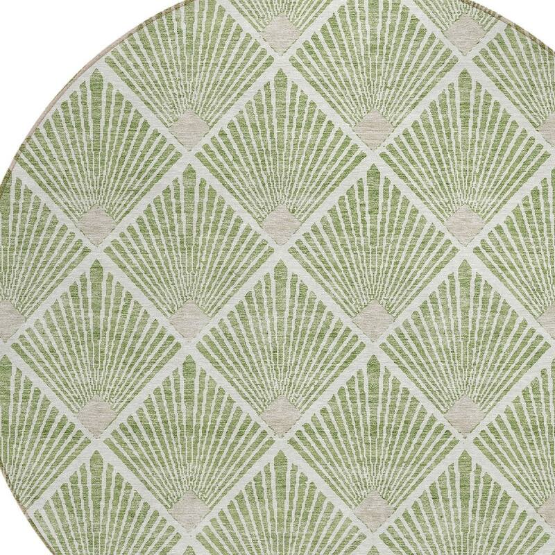 HomeRoots Geometric Transitional Rectangle Outdoor Rug
