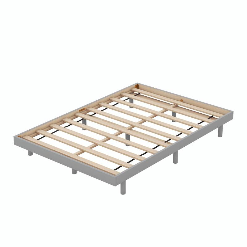 Contemporary Floating Platform Bed Frame