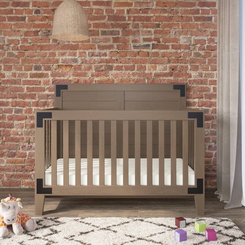 Child Craft Lucas 4-in-1 Convertible Baby Crib - Dusty Heather