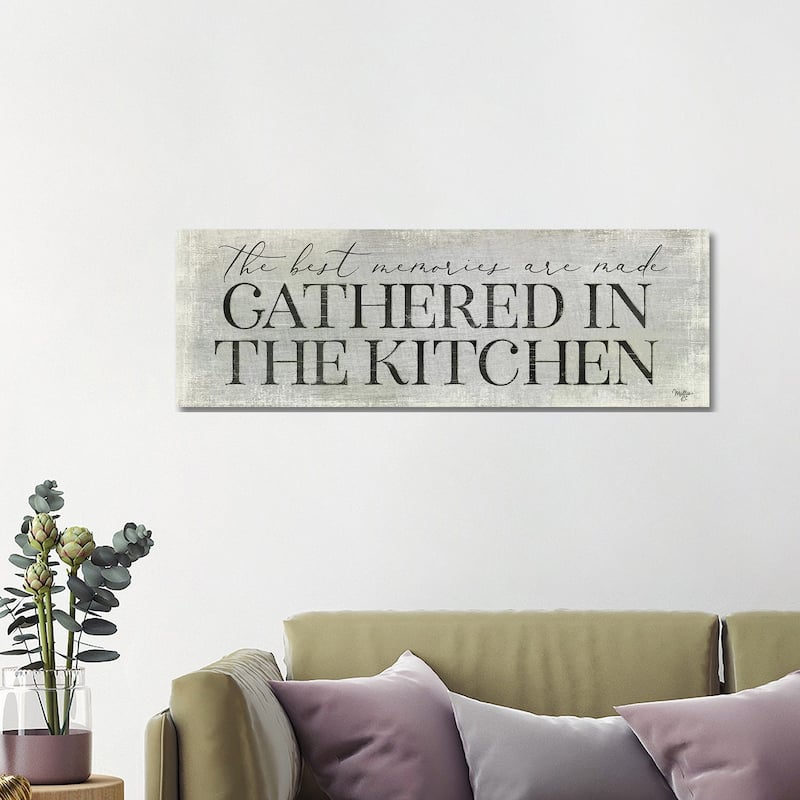 iCanvas "Gathered in the Kitchen" by Mollie B. Canvas Print - 16x48x1.5