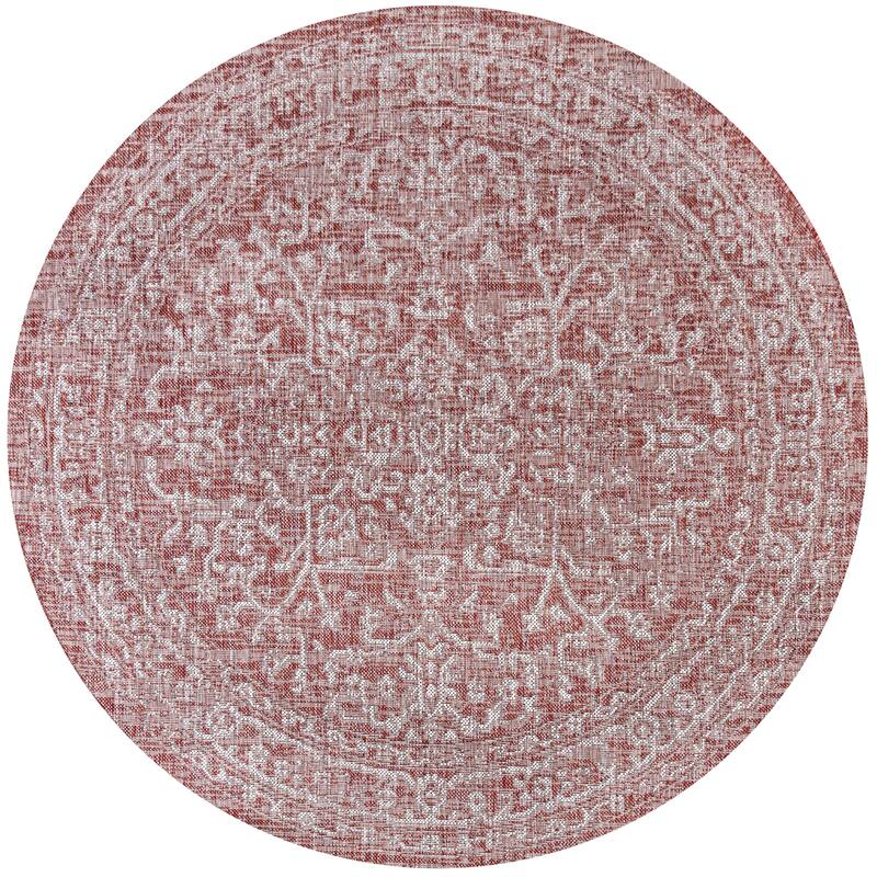 JONATHAN Y Medallion Textured Weave Indoor/Outdoor Area Rug