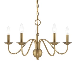 Livex Lighting Windsor 5 Light 24" Wide Taper Candle Chandelier - Bed ...