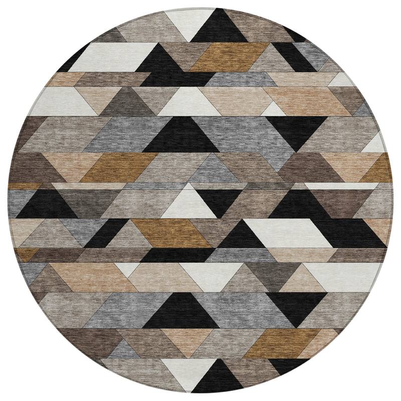 Machine Washable Indoor/ Outdoor Modern DeVaughn Chantille Rug