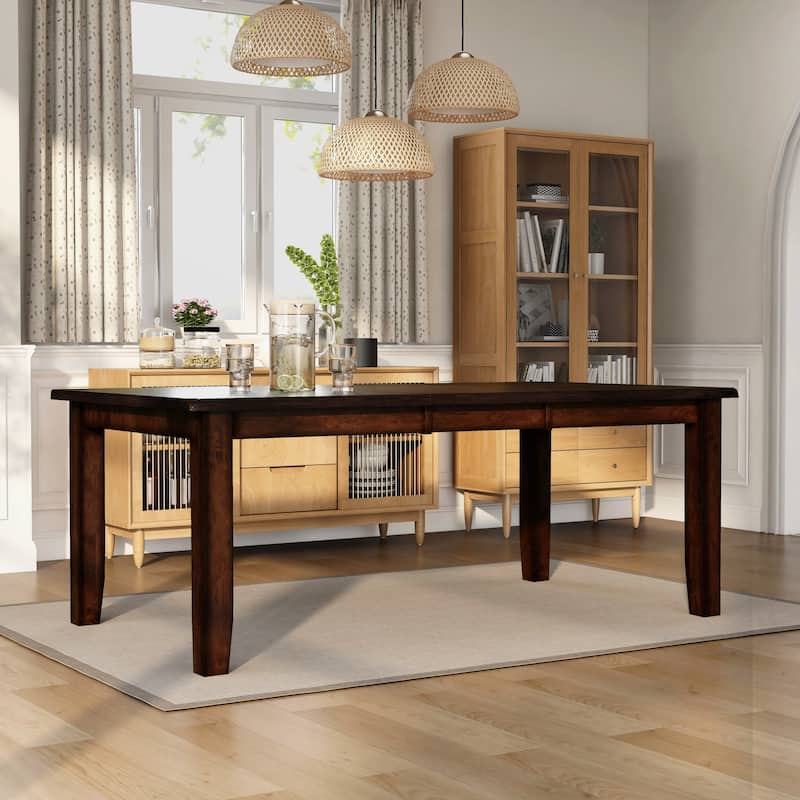 Furniture of America Paur Cottage Cherry 78-inch Expanding Dining Table