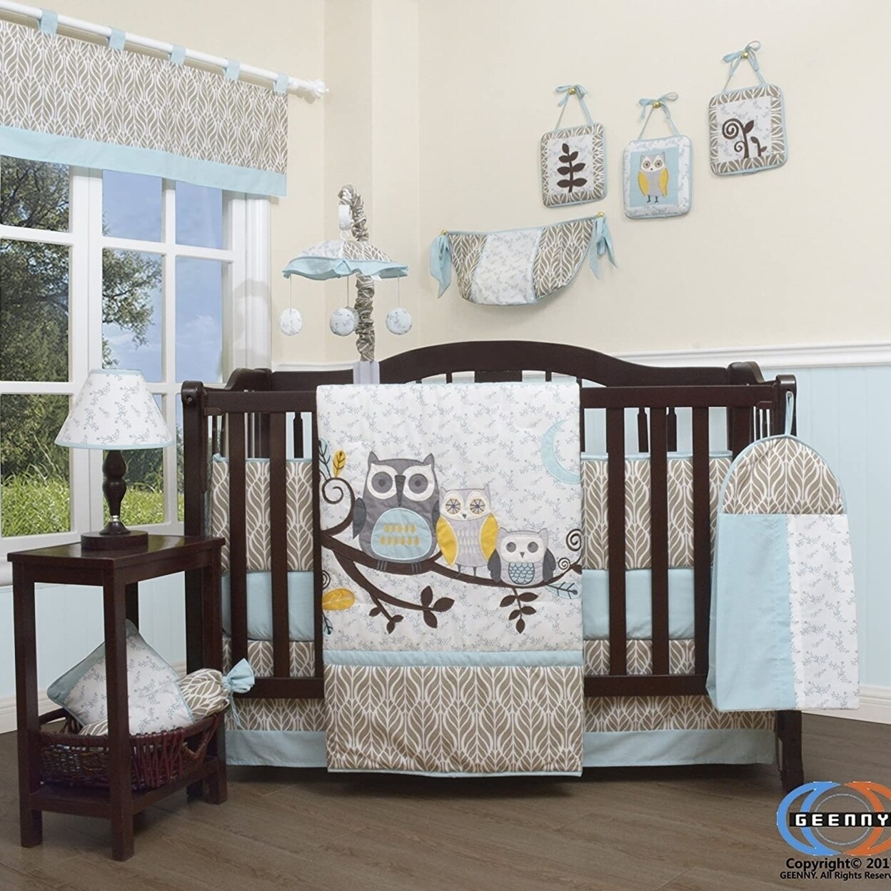enchanted forest crib bedding