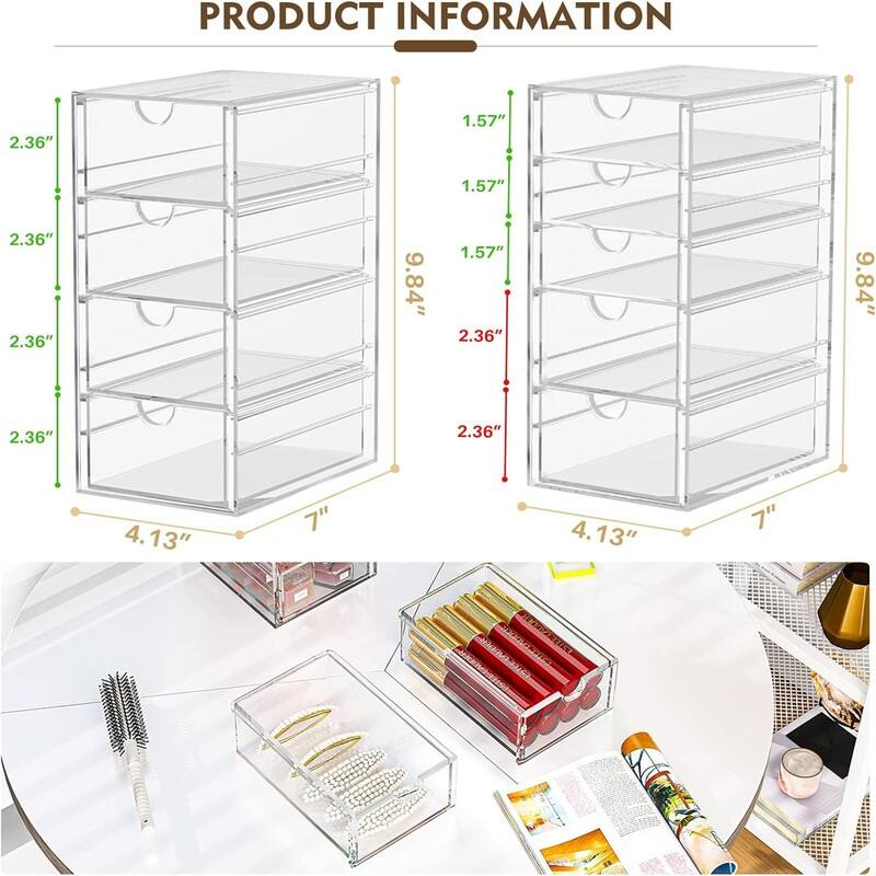 Desk Organizers And Accessories With 13 Drawers - 12.4"D x 9.84"W x 7"H