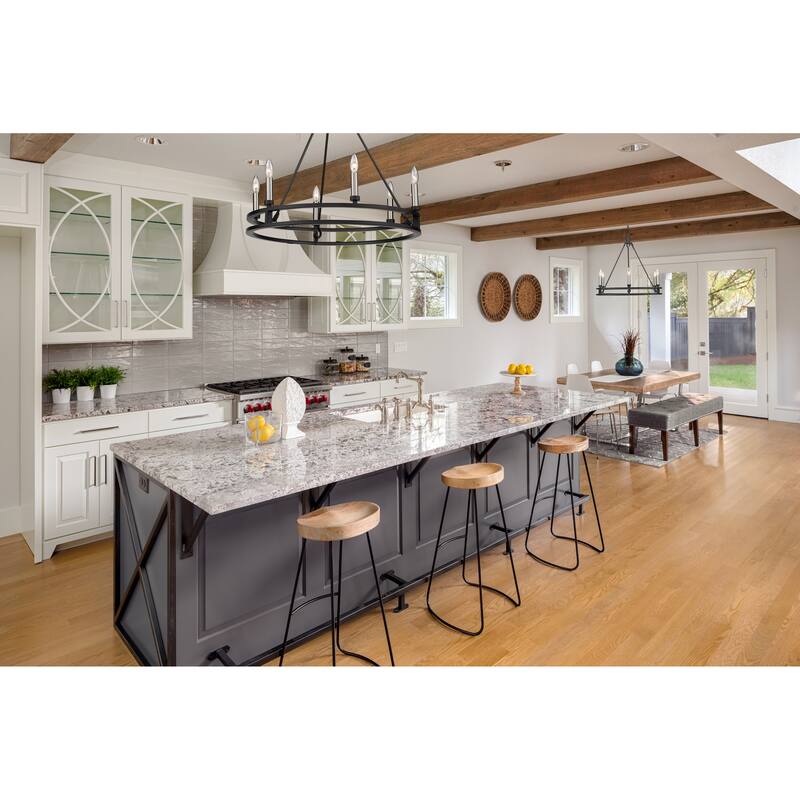 Dennison 6 Light Chandelier in Matte Black