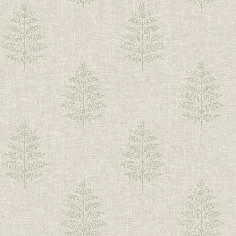 Chesapeake Frond Beige Leaf Wallpaper