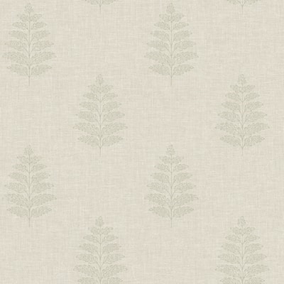 Chesapeake Frond Beige Leaf Wallpaper