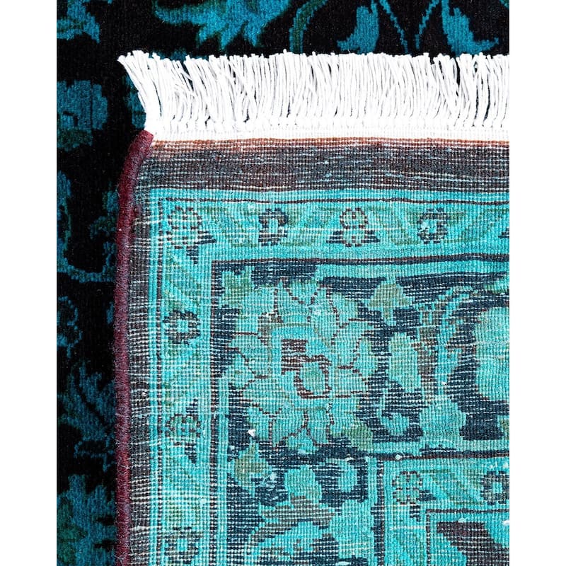 Overdyed, One-of-a-Kind Hand-Knotted Area Rug - Red - 3' 1" x 5' 1"