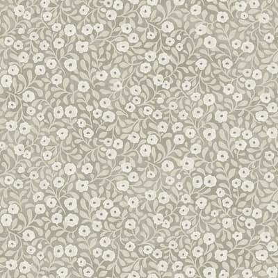 Chesapeake Poppy Trail Grey Floral Wallpaper