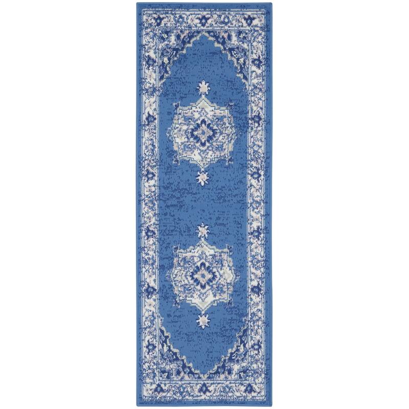 Nourison Whimsicle Modern Persian Floral Medallion Area Rug