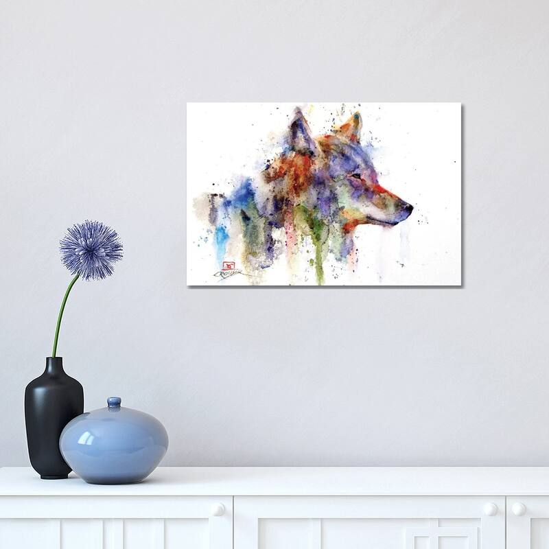 iCanvas "Coyote" by Dean Crouser Canvas Print - 12x18x1.5
