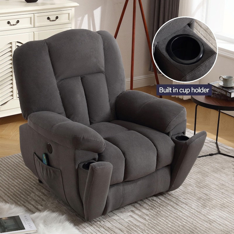 Power Lift Recliner Chair with Heat, Massage, USB Port