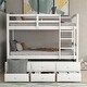 preview thumbnail 2 of 21, Merax Twin over Twin Bunk Bed with Trundle and 3 Drawers