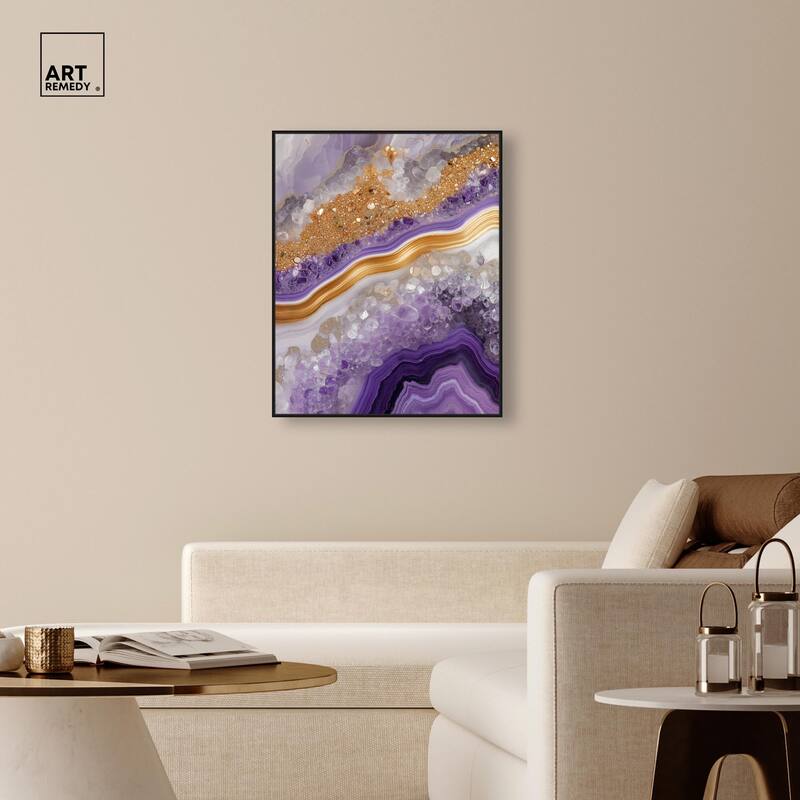 Gemstone Labyrinth II Canvas by Art Remedy