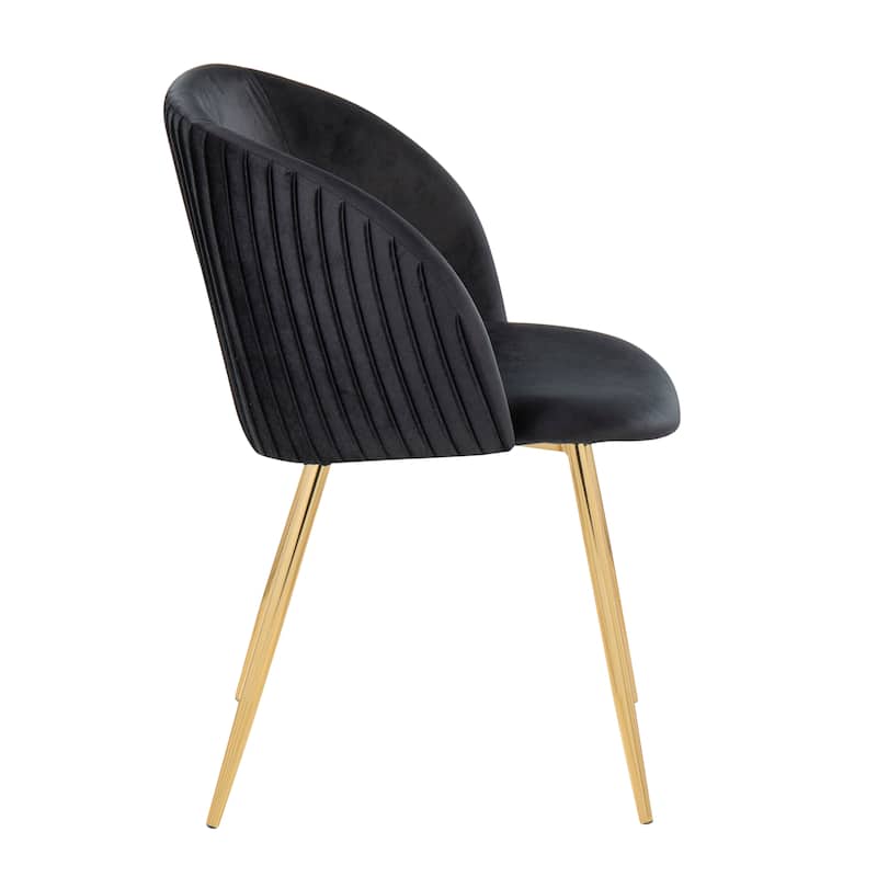 Silver Orchid Harding Pleated Chair - Set of 2