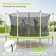 preview thumbnail 7 of 14, 10FT Trampoline, Recreational Trampolines with Enclosure Net and Ladder