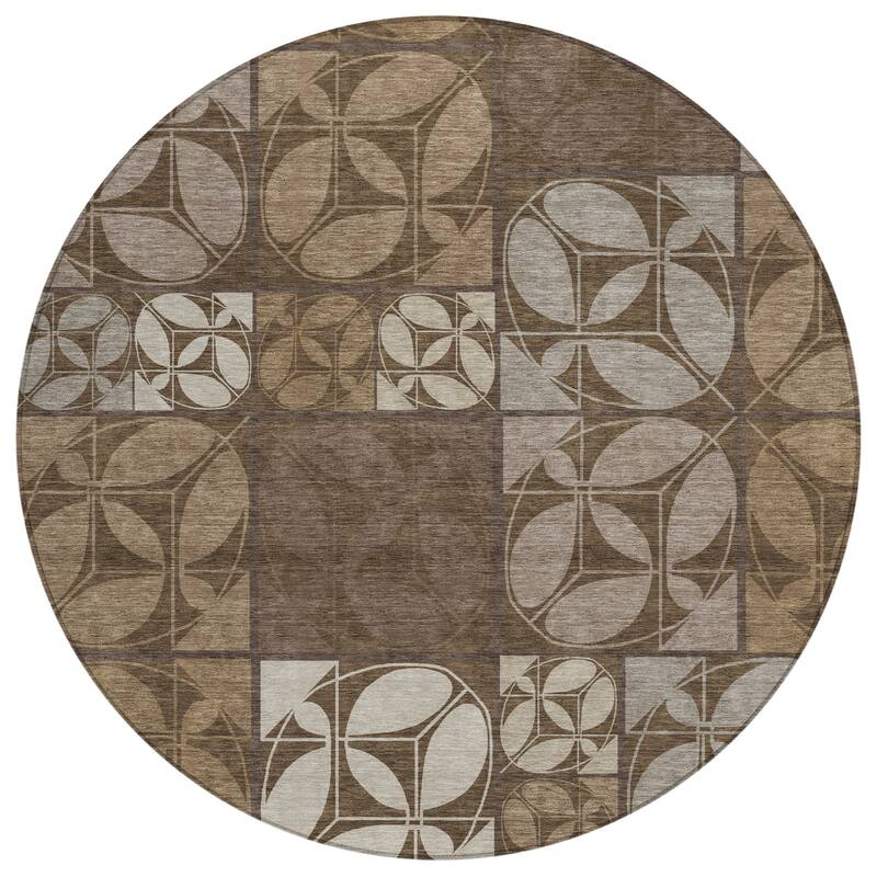 Machine Washable Indoor/ Outdoor Patch Lupton Chantille Rug
